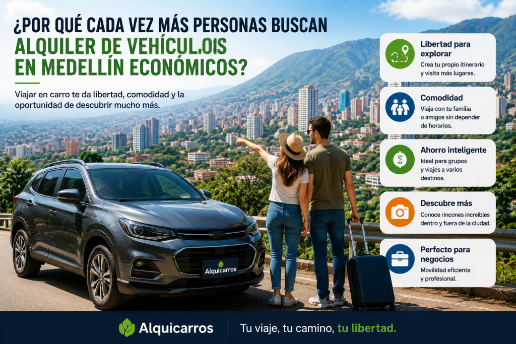 alquiler de vehículos en Medellín económicos viaje a Guatapé

