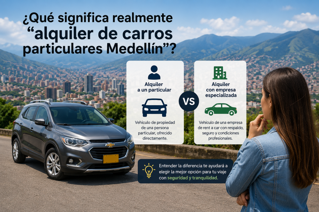 alquiler de carros particulares Medellín viaje a Guatapé